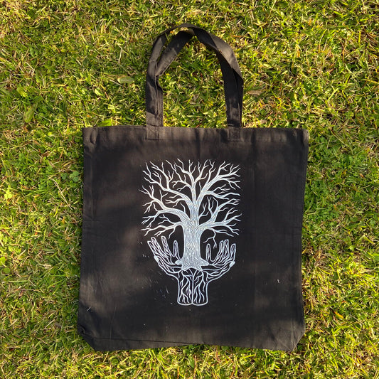 small vessels tote bag - deep roots