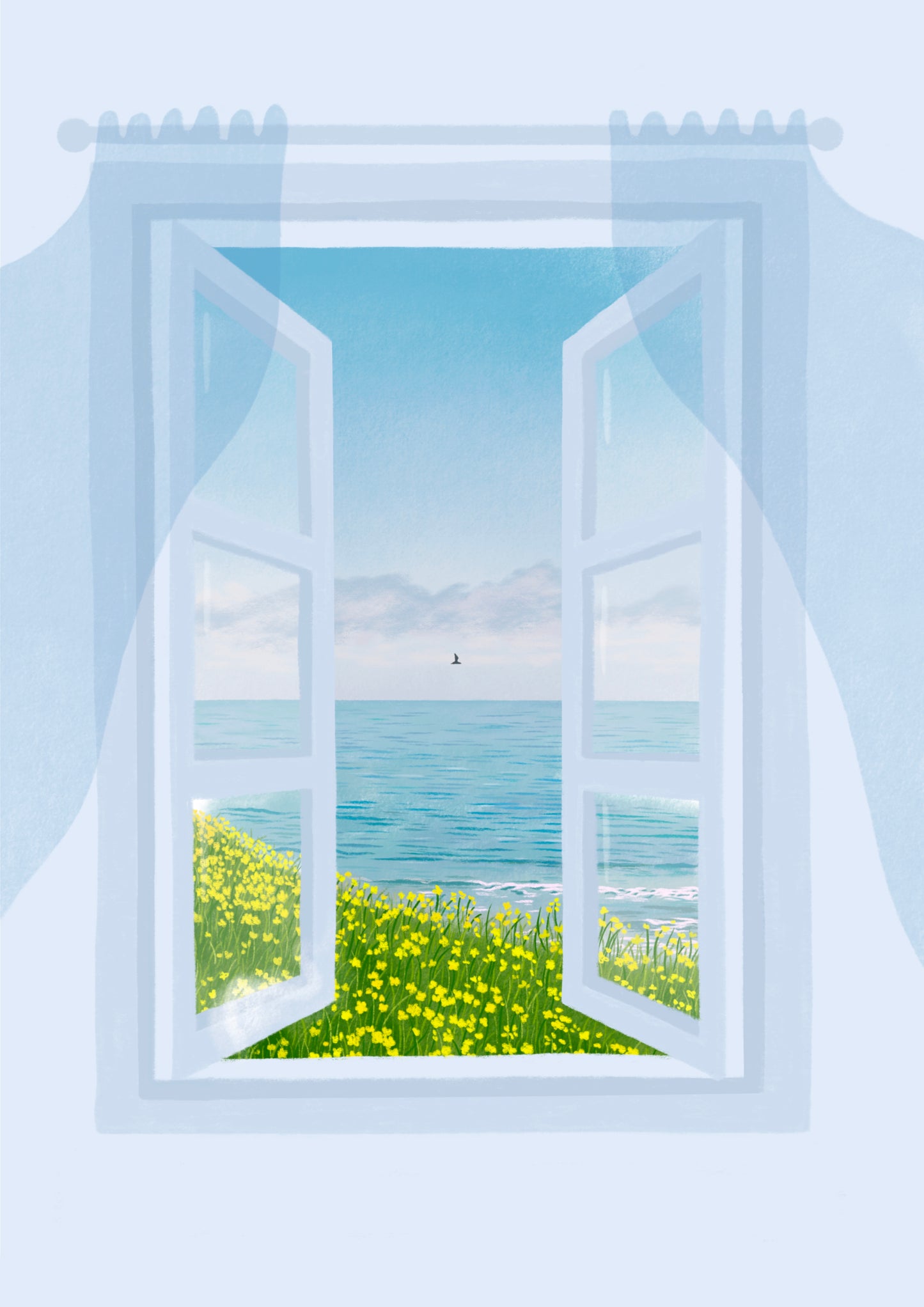 room with a view - art print