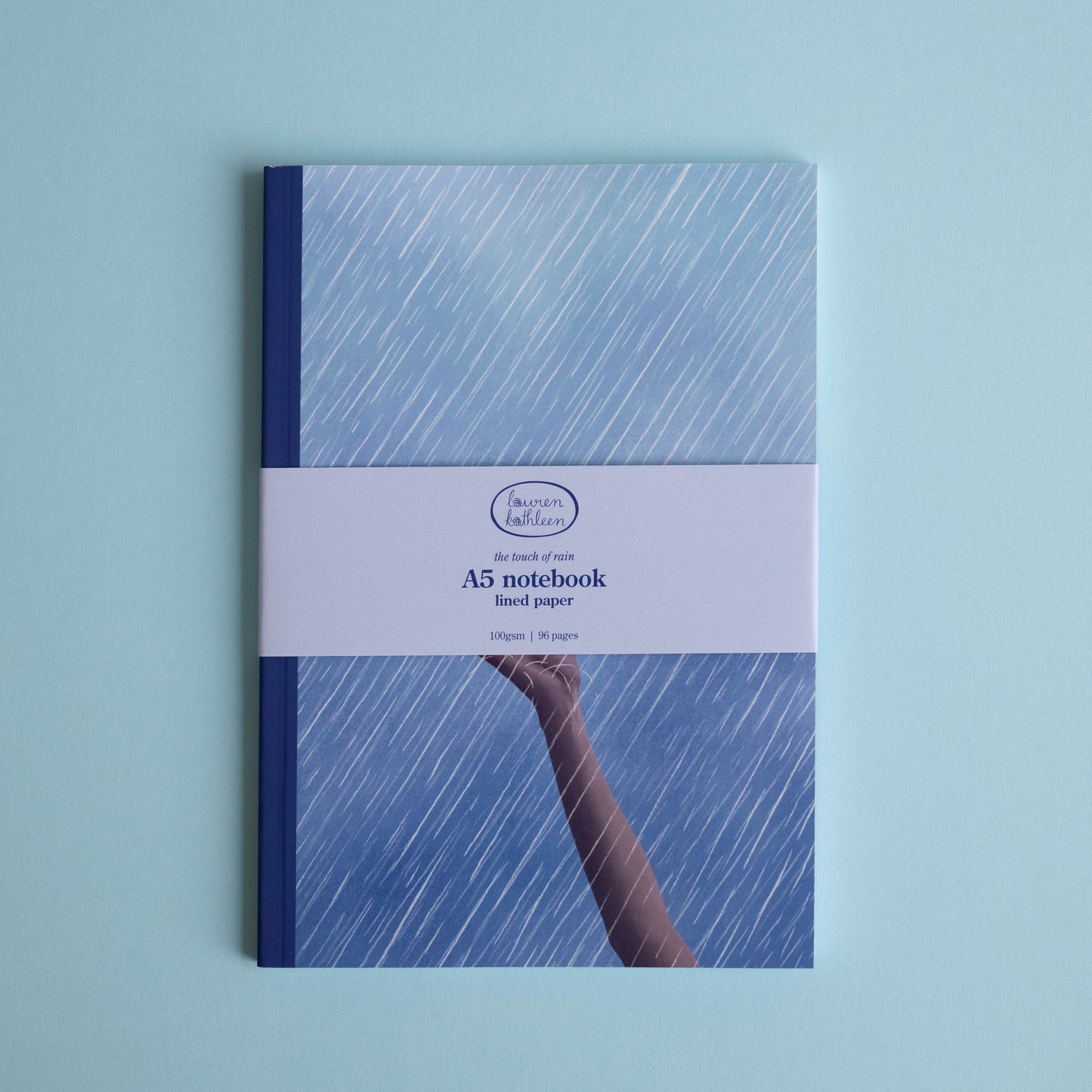 A5 notebook - the touch of rain