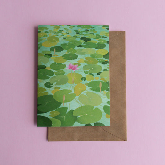 greeting card - so the lily blooms