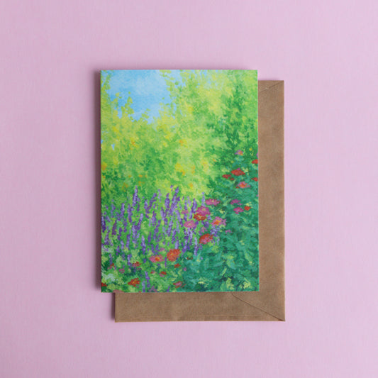 greeting card - fleeting flower patch