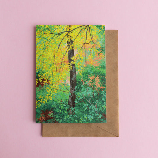 greeting card - autumn glade
