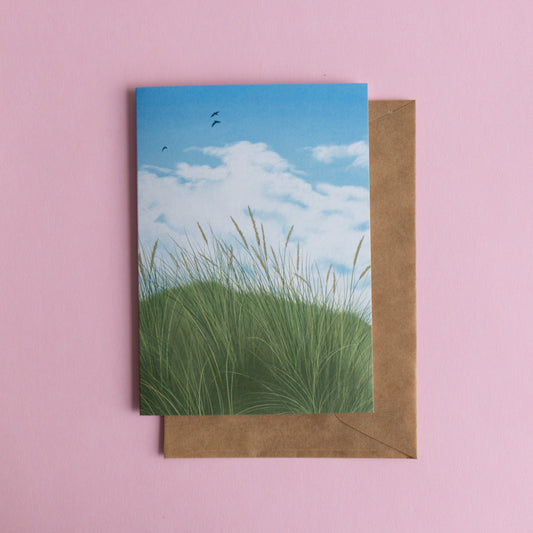 greeting card - grassy dunes