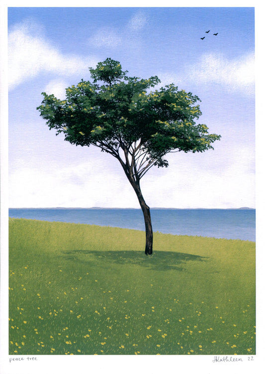 peace tree - art print