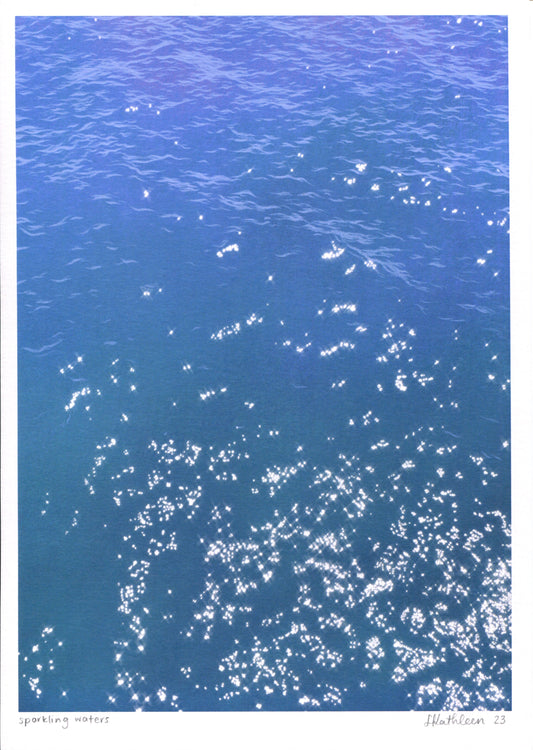sparkling waters - art print