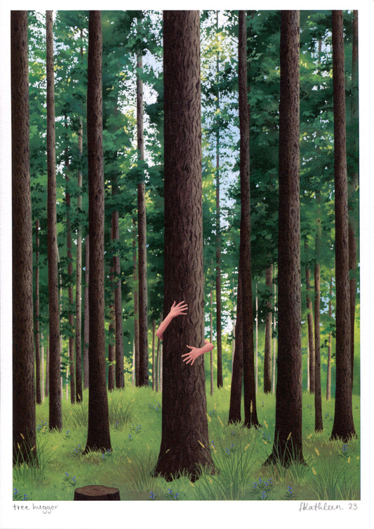 tree hugger - art print