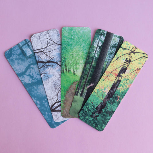 bookmark 5 pack - among the trees