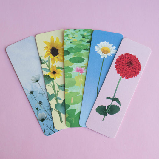 bookmark 5 pack - bloom
