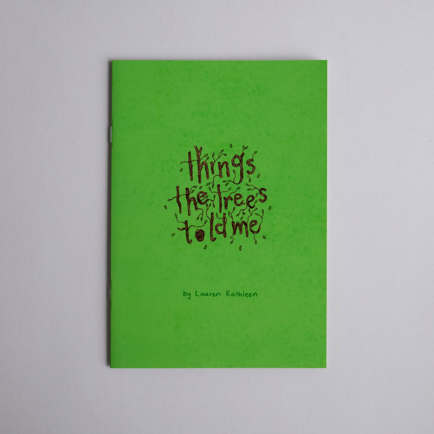 things the trees told me - illustrated zine