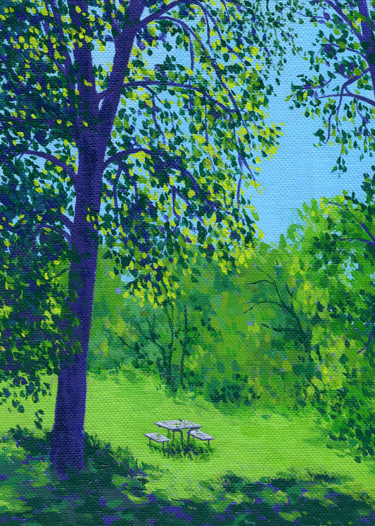 sunny picnic - art print