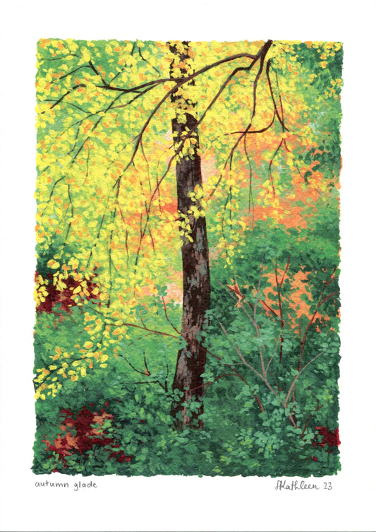 autumn glade - art print