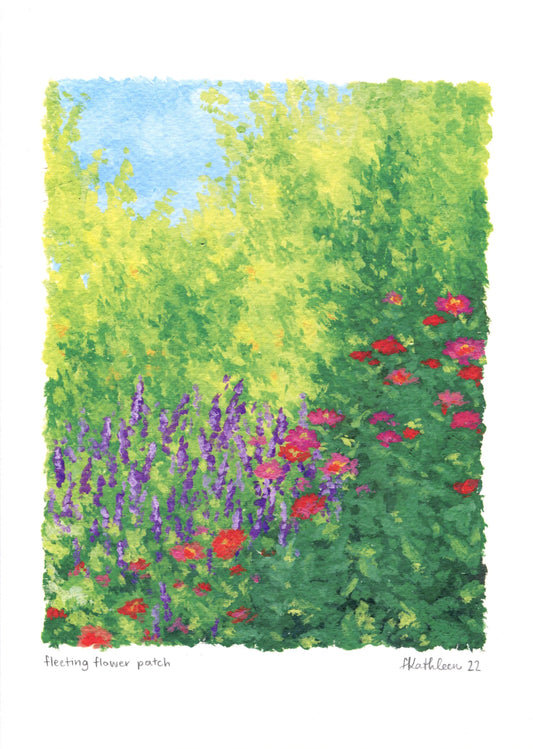 fleeting flower patch - art print