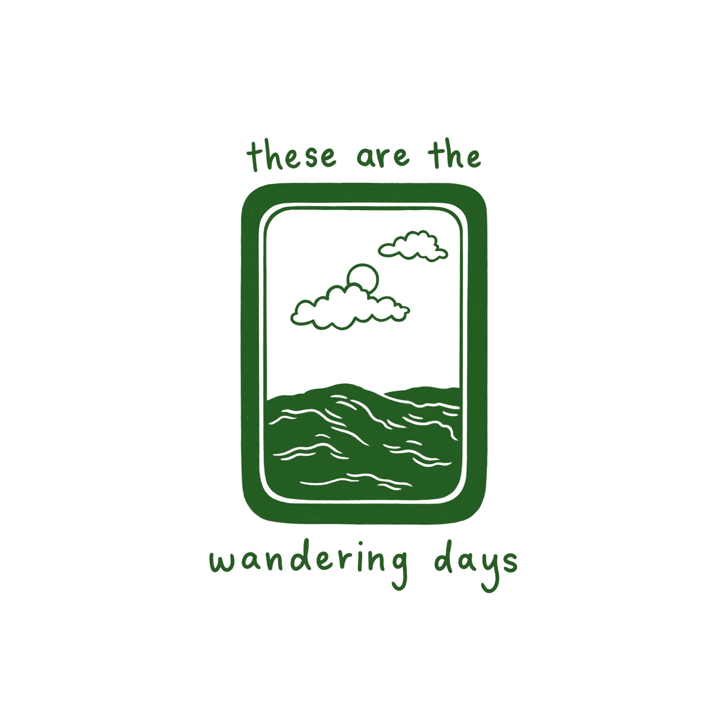 the wandering days - time with the world tote bag