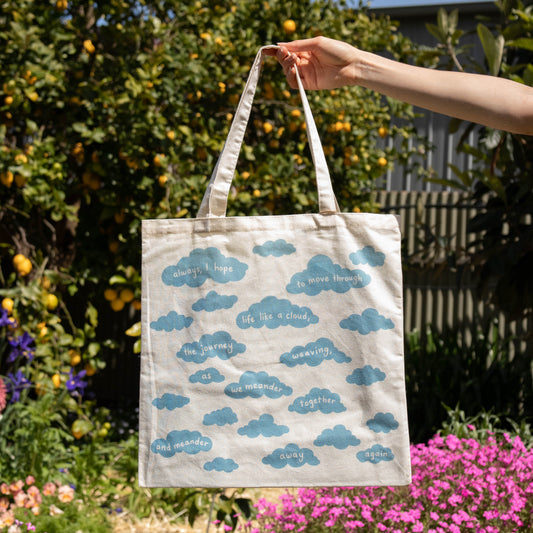 the wandering days - meander tote bag