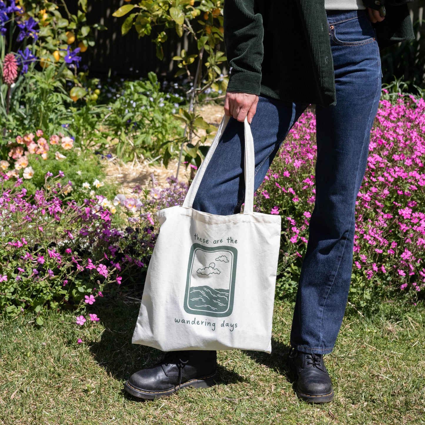 the wandering days - time with the world tote bag